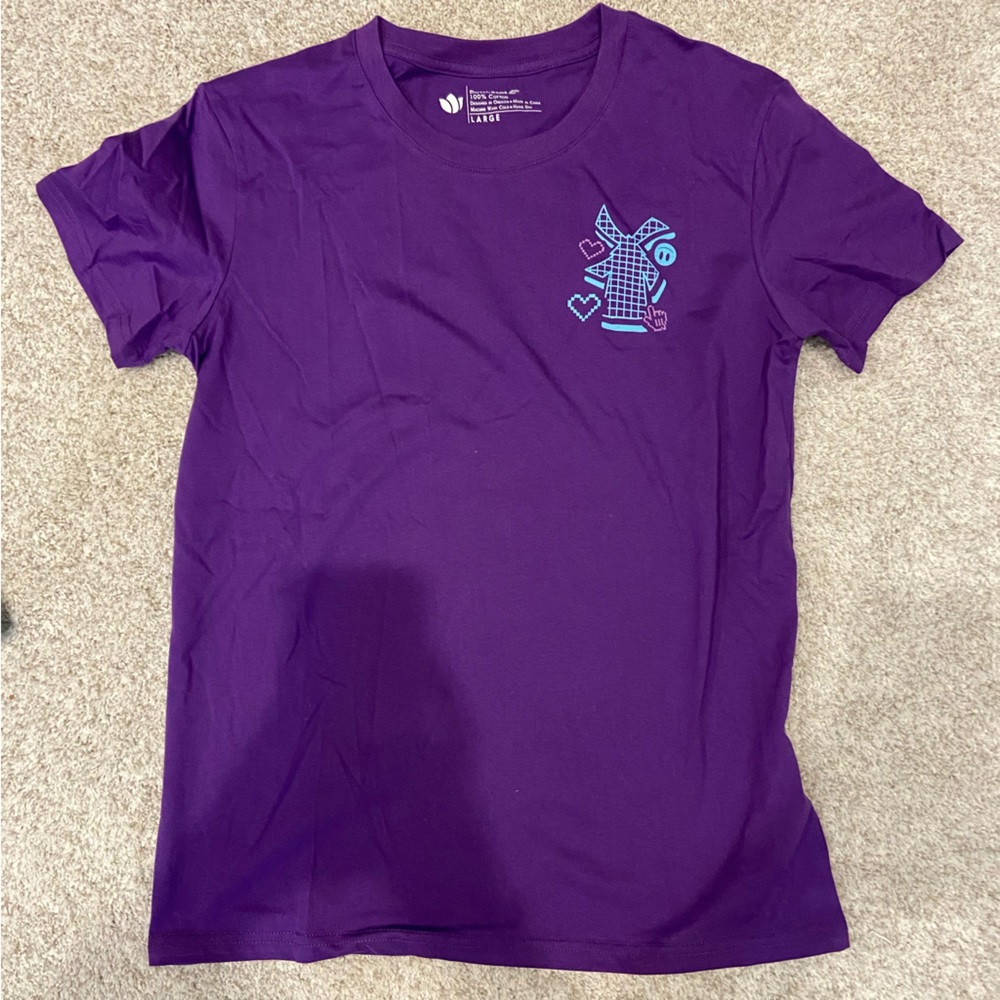 Dutch Bros coffee purple tee